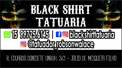 Black Shirt Tatuaria Sorocaba SP