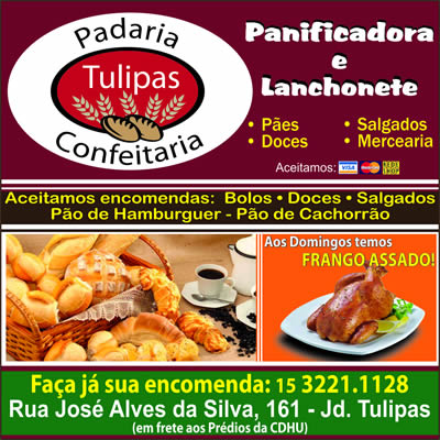 Padaria e Confeitaria Tulipas  Sorocaba SP